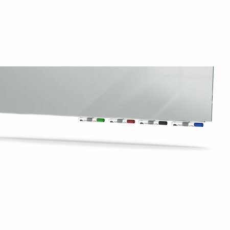Ghent 36"x48" Magnetic Glass Dry Erase Board, Gray, Dry Erase Height: 48" ARIASM34GY